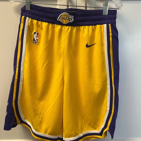 Los Angeles Lakers Icon Edition Authentic NBA Shorts - Picture 1 of 4